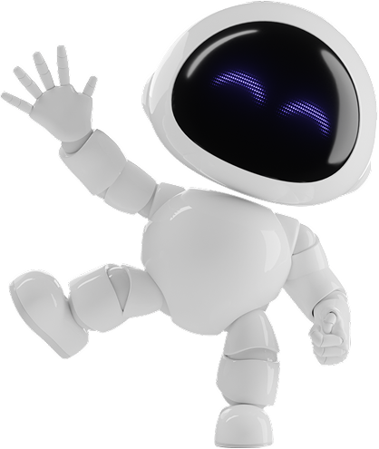 Friendly robot illustration